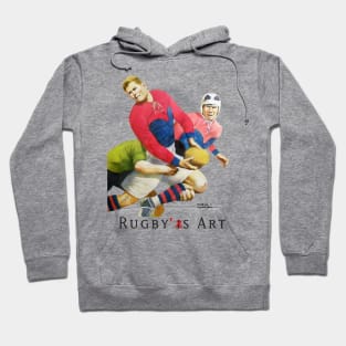 Rugby Tackle Oil by PPereyra Hoodie